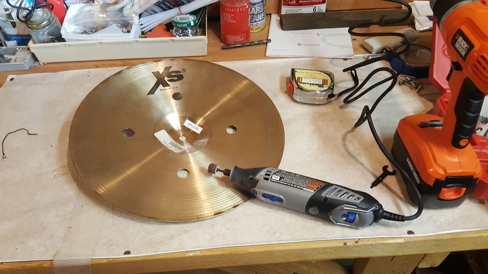 Added vent holes to my hihat